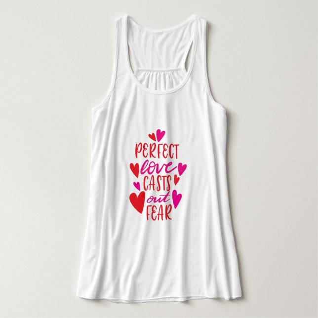 Perfect Love Casts Out Fear Tank Top (Design Front)