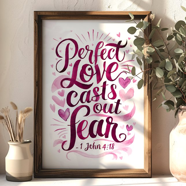 Perfect Love Christian Scripture Wall Art (Creator Uploaded)