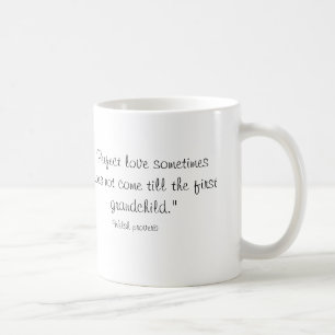 "Perfect Love" First Grandchild Personalized Mug