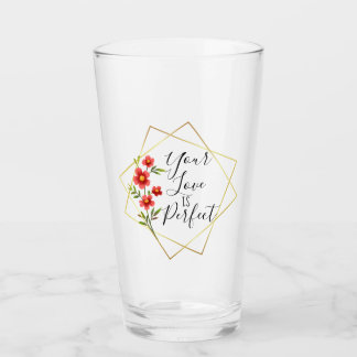 Perfect Love Latte Mug Glass