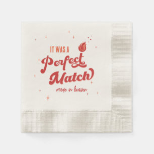 Perfect Match Bachelorette Party Napkins