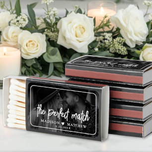 Perfect Match Black White Photo Matchboxes