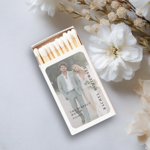 Perfect Match! Bold Trending Photo Wedding Matchboxes