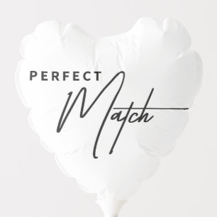 Perfect Match – Cute Romantic Heart Balloon party
