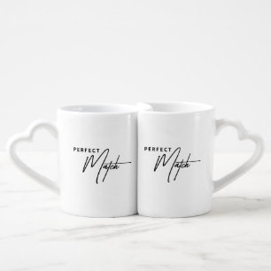 Perfect Match – Cute Romantic Heart Mug Gift