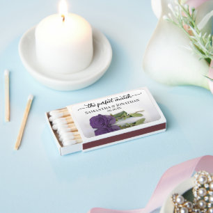 Perfect Match Elegant Amethyst Purple Rose Wedding