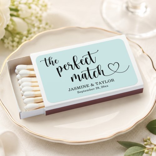 Perfect Match Elegant Calligraphy Wedding Matches
