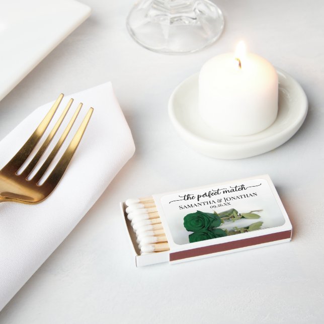 Perfect Match Elegant Emerald Green Rose Wedding (Insitu)