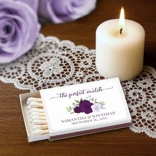 Perfect Match Elegant Purple Roses Wedding Matches