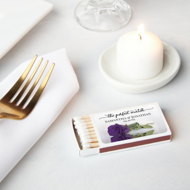 Perfect Match Elegant Royal Purple Rose Wedding (Insitu)