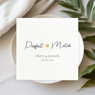 Perfect Match! Elegant, Simpel Napkins