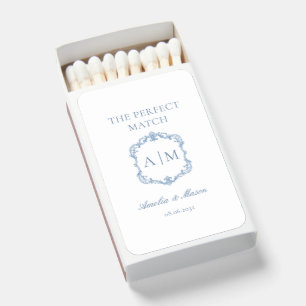 Perfect Match! Elegant Vintage Monogram Matchboxes