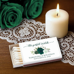 Perfect Match Emerald Green Roses Wedding Matches