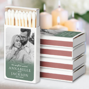 Perfect Match Green Photo Wedding Favors