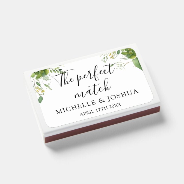 Perfect Match Greenery Floral Wedding (Front Closed)