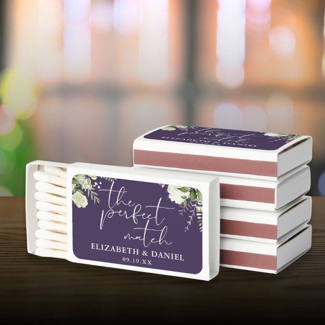 Perfect Match Greenery Purple Wedding Favor (Perfect Match Greenery Purple Wedding Favor)