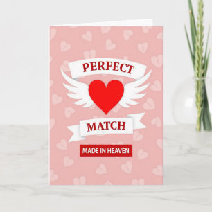 Perfect Match Hearts Pattern Card