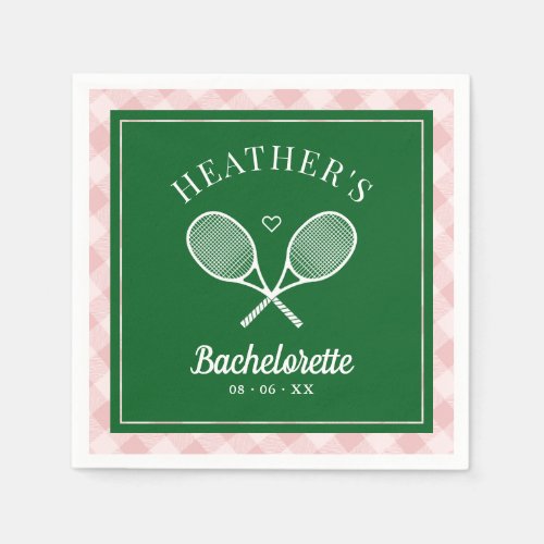 Perfect Match Last Swing Tennis Bachelorette Napkins