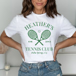 Perfect Match Last Swing Tennis Club Bachelorette T-Shirt<br><div class="desc">Cute Tennis themed bach party! Part of a whole collection!</div>