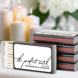 Perfect Match Minimalist Wedding Matchbox Favor