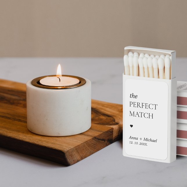 Perfect Match Modern Elegant Unique Wedding Favor (the perfect match wedding favors matches)