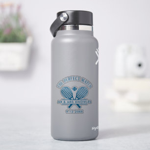 Perfect Match Modern Wedding Favor Sticker