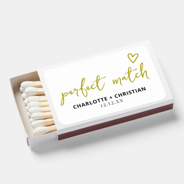 Perfect Match Nothing Fancy Just Love Wedding (Front Open)