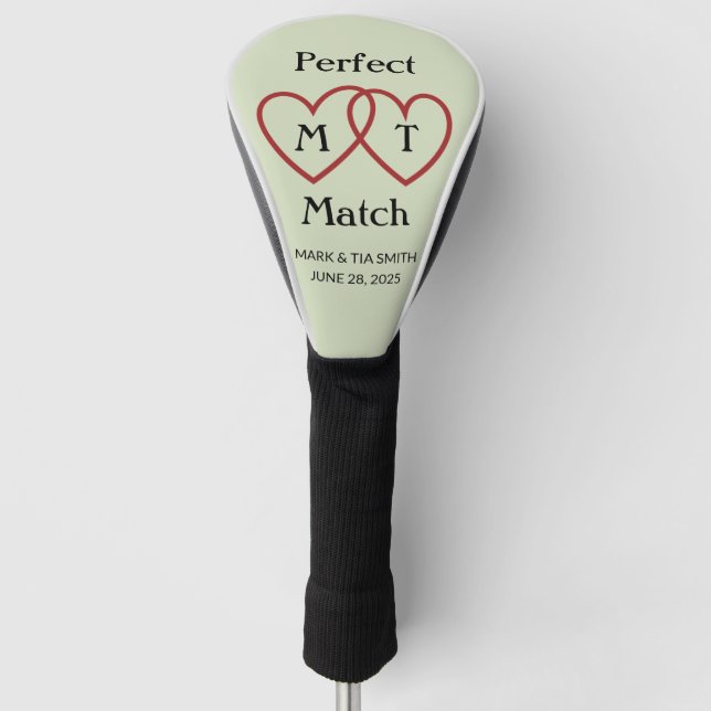 Perfect Match Personalized Golf Head Cover (Front)