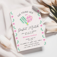 Perfect Match Pickleball Bridal Shower