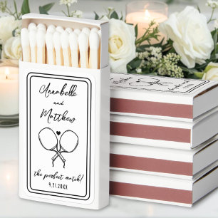Perfect Match Pickleball Wedding Matchboxes