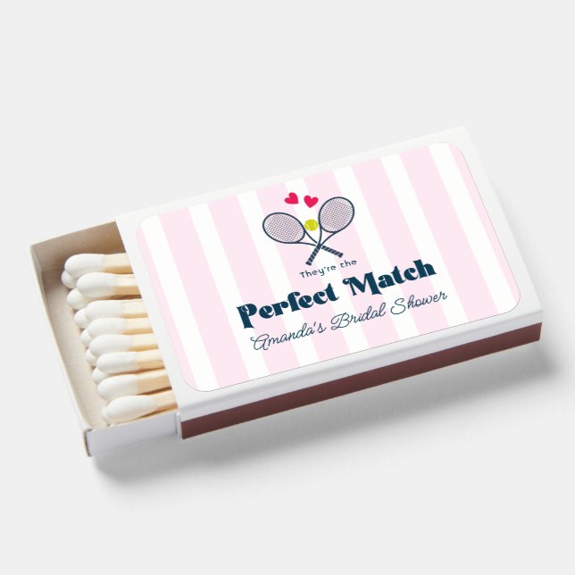 Perfect Match Preppy Tennis Bridal Shower (Front Open)