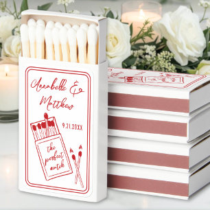 Perfect Match Retro Red Wedding Favor