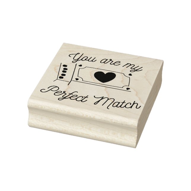 Perfect Match Rubber Stamp (Stamp)