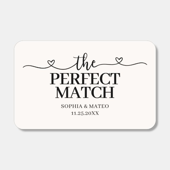Perfect Match Script with Hears Wedding (Front)