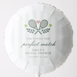 Perfect Match Tennis Bridal Shower Balloon