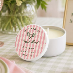 Perfect Match Tennis Bridal Shower Mini Candle Favors