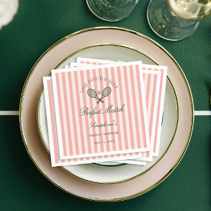 Perfect Match Tennis Bridal Shower Napkins