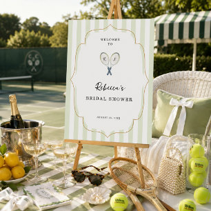 Perfect Match Tennis Bridal Shower Welcome Sign