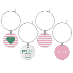 Perfect Match Tennis Country Club Bridal Shower Wine Charm