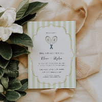 Perfect Match | Tennis Country Club Engagement Invitation
