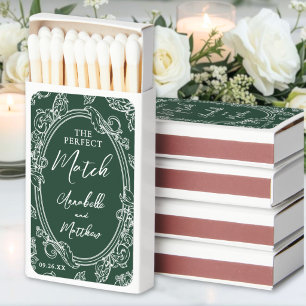 Perfect Match Vintage Emerald Green Wedding Favor