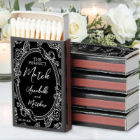 Perfect Match Vintage Hand Drawn Wedding Favor
