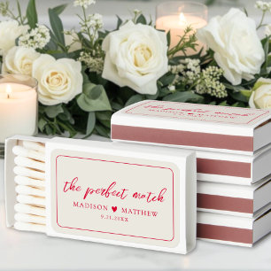 Perfect Match Vintage Red Wedding Favor