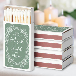 Perfect Match Vintage Sage Green Wedding Favor