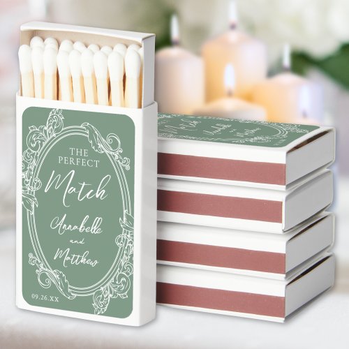 Perfect Match Vintage Sage Green Wedding Favor