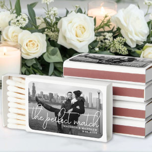 Perfect Match Wedding Engagement Photo Matchboxes