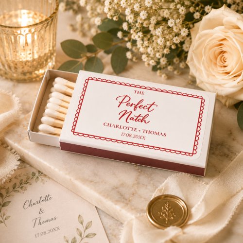 Perfect Match Wedding Matchbox Favor