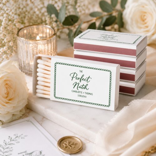Perfect Match Wedding Matchbox Favor