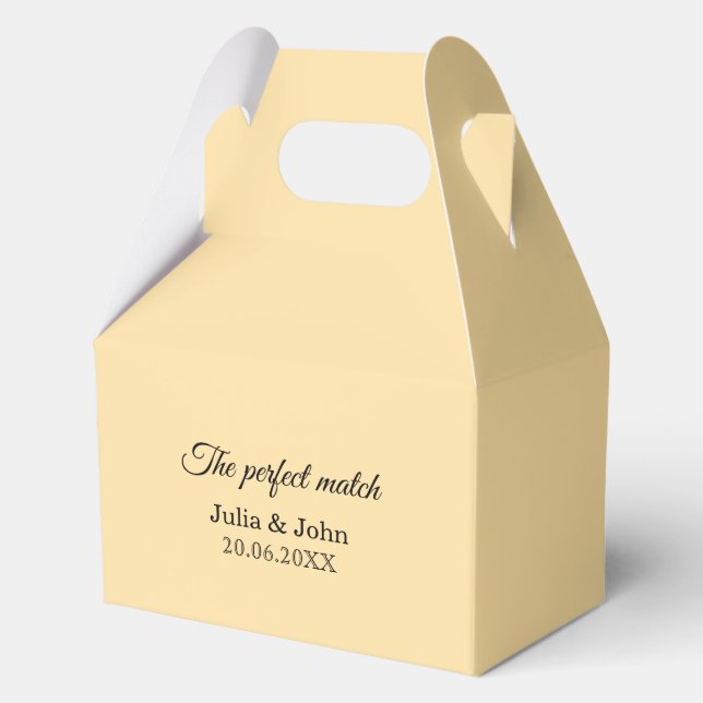 Perfect Match Wedding Matchbox – Premium Edition Favor Boxes (Front)