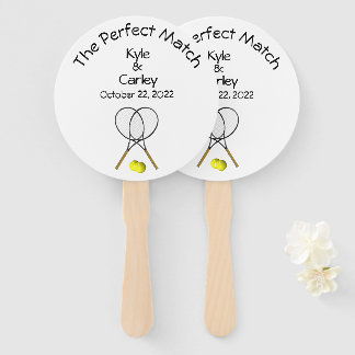 Perfect Match Wedding White Hand Fan